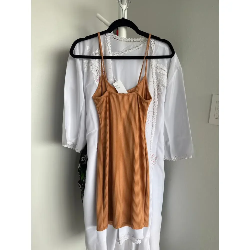 NWT Fitted Ribbed Mini Dress - Picture 2 of 3